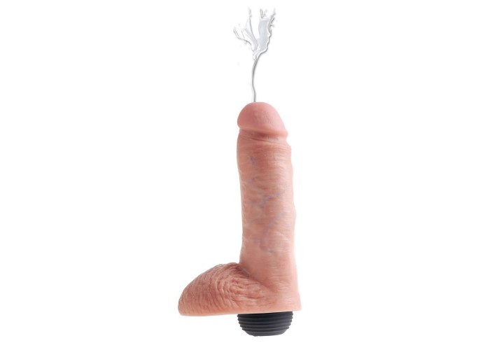Ρεαλιστικό Ομοίωμα Εκσπερμάτισης - Squirting Cock With Balls Flesh 20cm