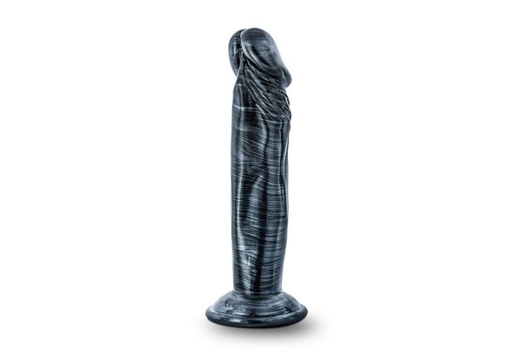 Μαύρο Ομοίωμα Πέους - Ebony Realistic Dildo Carbon Metallic Dildo 16.5cm