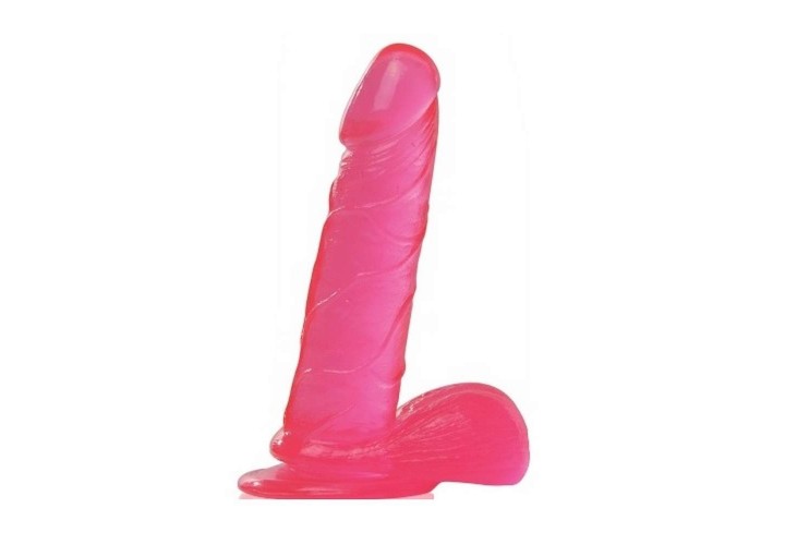 Ροζ Ομοίωμα Jelly Με Βεντούζα - Real Rapture Earth Flavour Dildo Pink 20cm