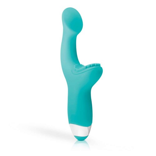 Τιρκουάζ Rabbit Δονητής Σημείου G - Good Vibes Only Yuki G Spot Vibrator 19cm