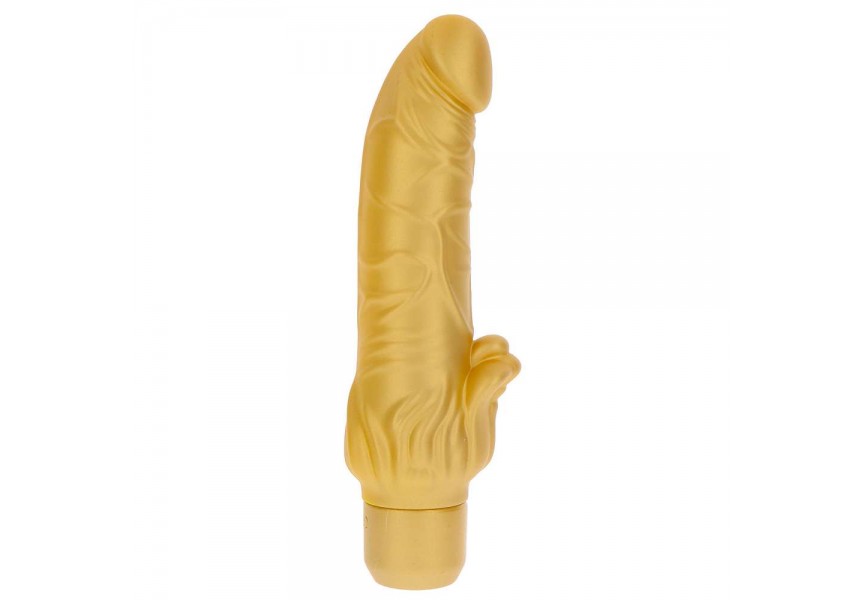 ToyJoy Get Real Gold Dicker Stim Vibrator 22cm