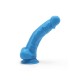 Μπλε Ρεαλιστικό Ομοίωμα Με Όρχεις & Βεντούζα - Happy Dicks Dildo With Balls 19cm