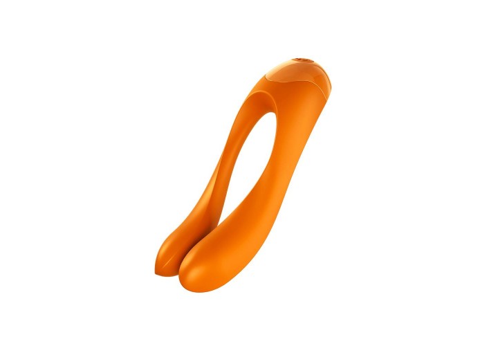 Δονητής Σιλικόνης Πολλαπλών Εφαρμογών - Satisfyer Candy Cane Orange 12cm