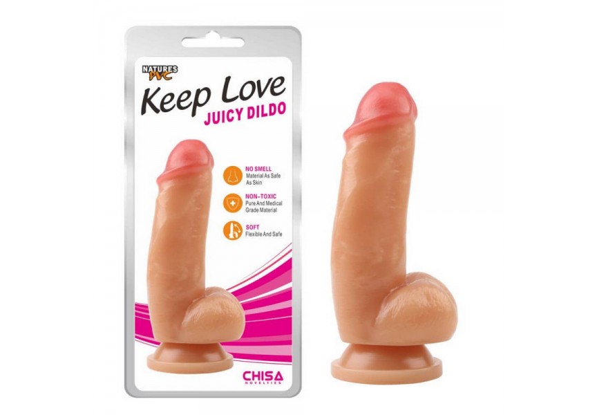 Ρεαλιστικό Ομοίωμα Πέους Με Βεντούζα - Chisa Novelties Juicy Dildo 18cm