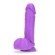 Μωβ Ρεαλιστικό Ομοίωμα Με Βεντούζα - Neo Dual Density Dildo Neon Purple 20cm