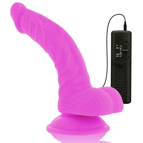 Μωβ Ρεαλιστικό Ομοίωμα Πέους Με Δόνηση - Diversia Flexible Vibrating Dildo Purple 21.5cm