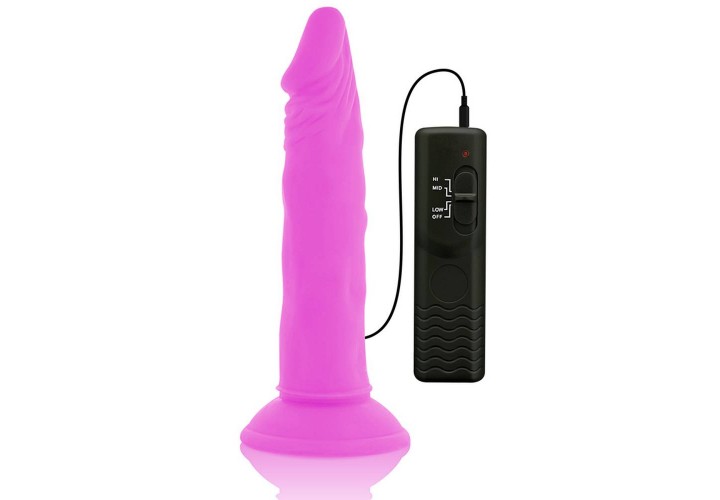 Μωβ Ρεαλιστικό Ομοίωμα Πέους Με Δόνηση - Diversia Flexible Vibrating Dildo Purple 23cm