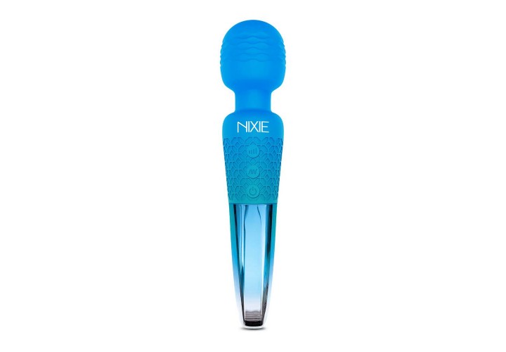 Μπλε Επαναφορτιζόμενη Συσκευή Μασάζ 28 Ταχυτήτων - Nixie Rechargeable Wand Massager Blue Ombre Metallic