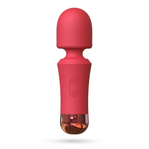 Κόκκινη Μίνι Συσκευή Μασάζ 10 Ταχυτήτων - Crushious Wanda Mini Rechargeable Wand Terracota 12.5cm