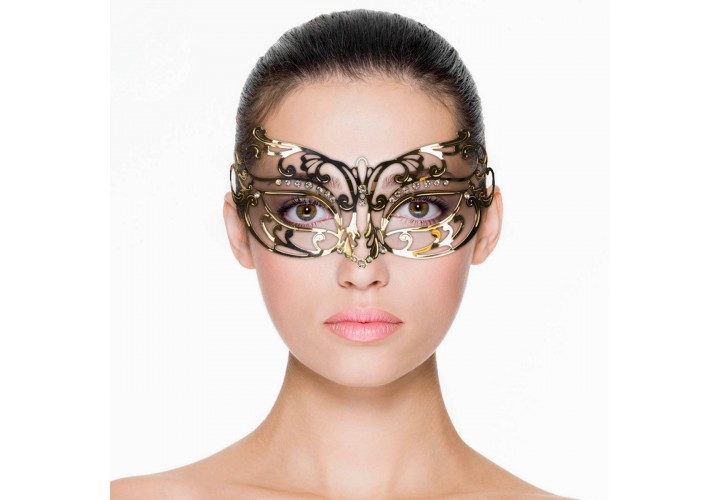 Χρυσή Μεταλλική Μάσκα - Metal Mask Open Gold
