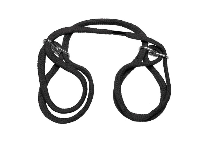 Χειροπέδες/Ποδοπέδες - Japanese Style Bondage Cotton Cuffs Black