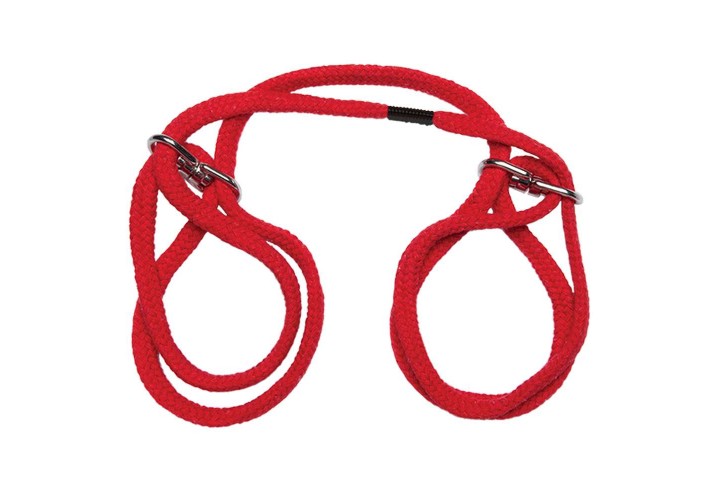 Χειροπέδες/Ποδοπέδες - Japanese Style Bondage Cotton Cuffs Red