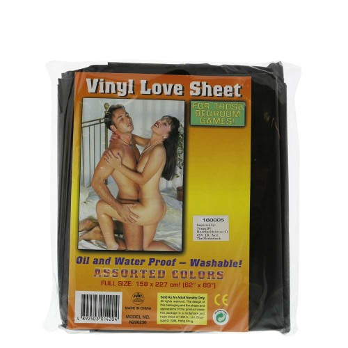Μαύρο Σεντόνι Βινυλίου - NMC Vinyl Love Sheet Black 158cm x 227cm