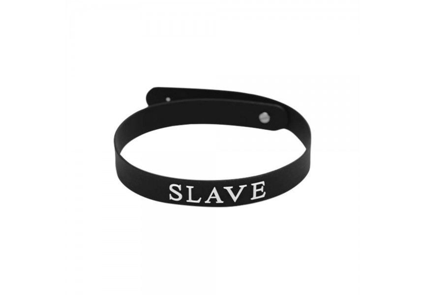 Ρυθμιζόμενο Κολάρο Σιλικόνης - Slave Silicone Collar Black