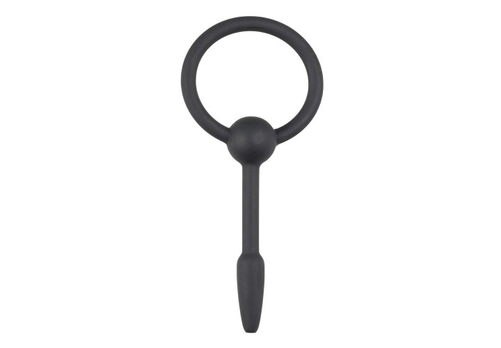 Μικρή Σφήνα Ουρήθρας Με Άνοιγμα - Small Silicone Penis Plug With Pull Ring