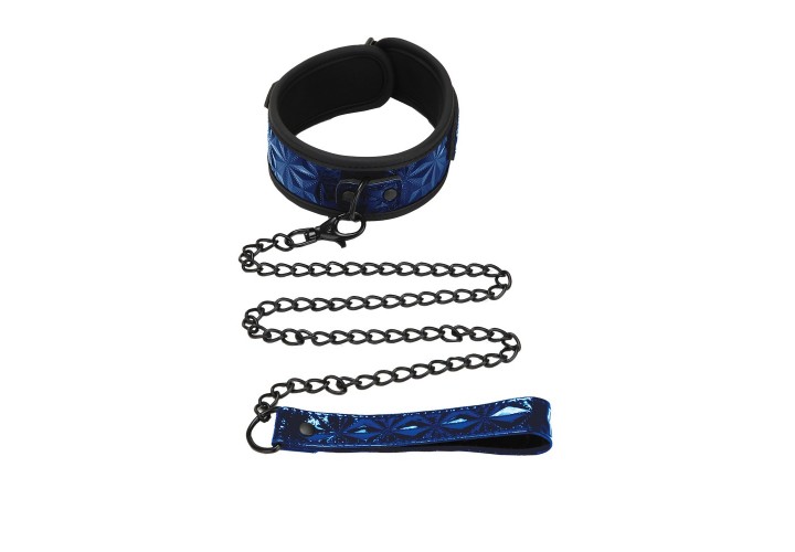 Μπλε Κολάρο Με Αλυσίδα - Whipsmart Diamond Collar And Leash Blue