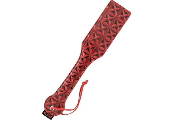 Κόκκινο Ανάγλυφο Φετιχιστικό Κουπί - Begme Red Edition Vegan Leather Shovel 32.5cm