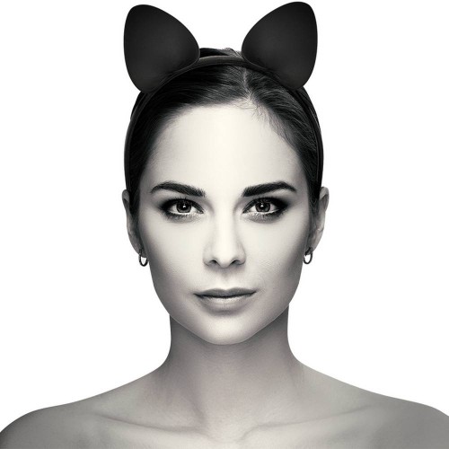 Coquette Chic Desire Headband With Cat Ears Black