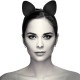 Μαύρη Στέκα Με Αυτιά Γάτας - Coquette Chic Desire Headband With Cat Ears Black