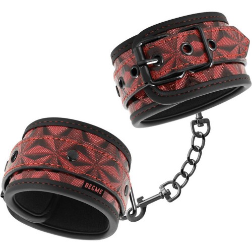 Κόκκινες Ανάγλυφες Ποδοπέδες - Begme Red Edition Ankle Cuffs