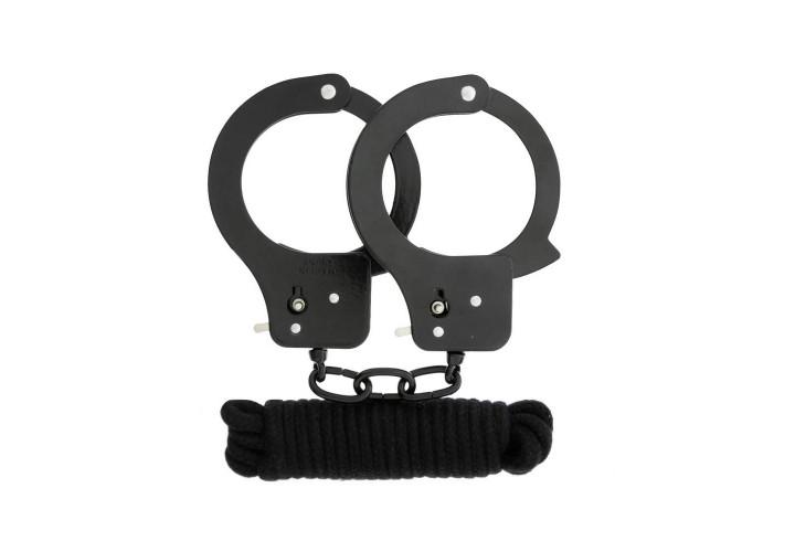 Dream Toys All Time Favorites Metal Cuffs & Rope 3m
