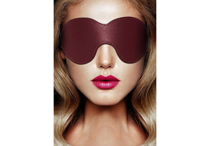 Κόκκινη Δερμάτινη Μάσκα Ματιών - Ouch Halo Eyemask Burgundy
