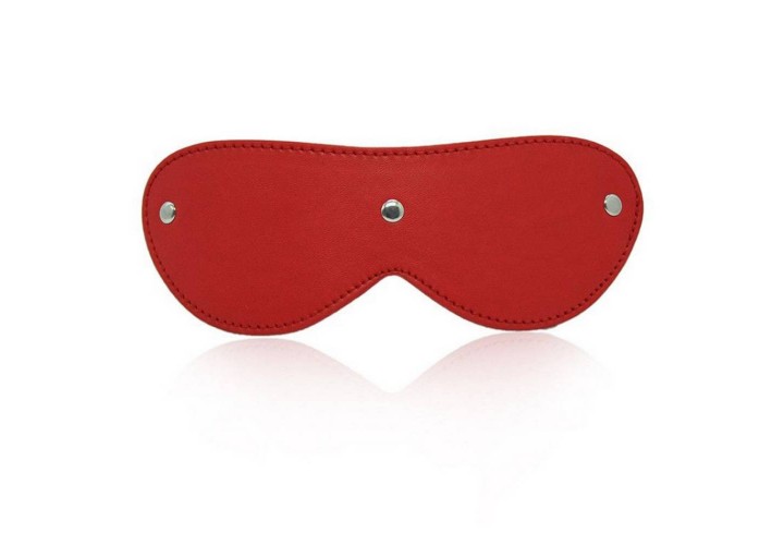 Κόκκινη Δερμάτινη Μάσκα Ματιών - Toyz4Lovers Blindfold Mask Red