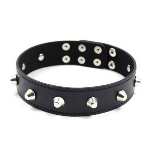 Μαύρο Δερμάτινο Κολάρο - Toyz4Lovers Collare Spikes Collar Black