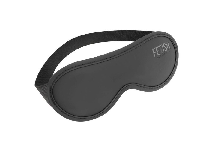 Μαύρη Δερμάτινη Μάσκα Ματιών - Fetish Submissive Mask Vegan Leather II