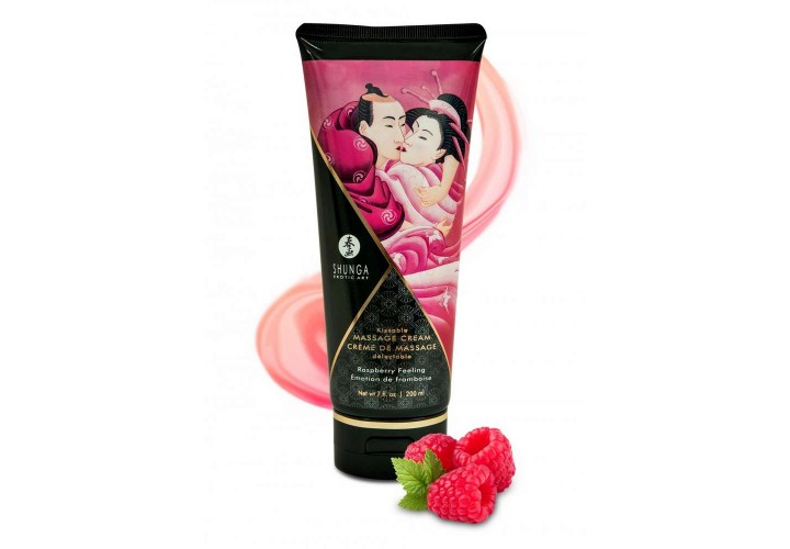 Αφροδισιακή Κρέμα Σώματος - Shunga Erotic Art Massage Cream Raspberry Feeling 200ml