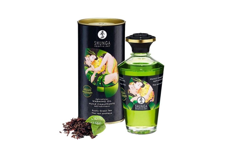 Βρώσιμο Αφροδισιακό Λάδι Μασάζ Πράσινο Τσάι - Shunga Aphrodisiac Oil Exotic Green Tea 100ml