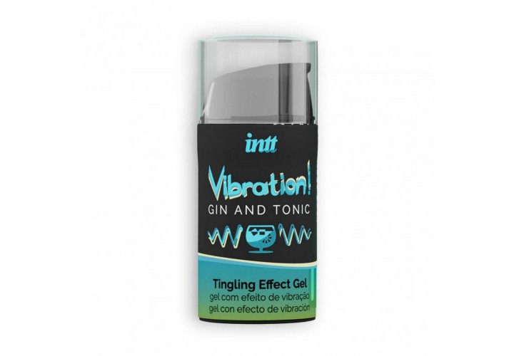 Διεγερτικό Στοματικό Τζελ Με Δόνηση & Γεύση - Intt Vibration Gin & Tonic Tingling Gel 15ml