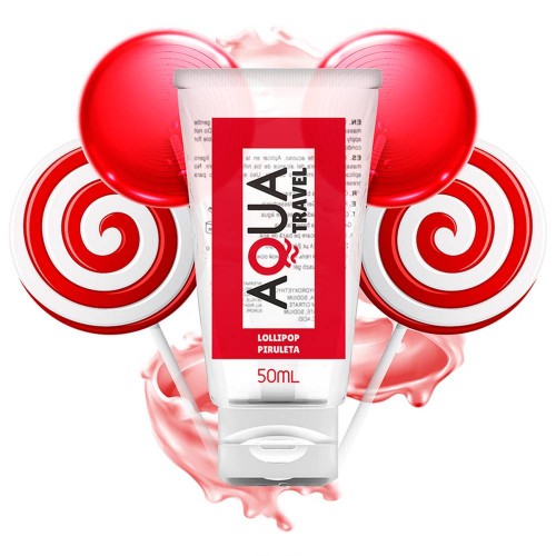 Aqua Travel Lollipop Flavour Waterbased Lubricant 50ml