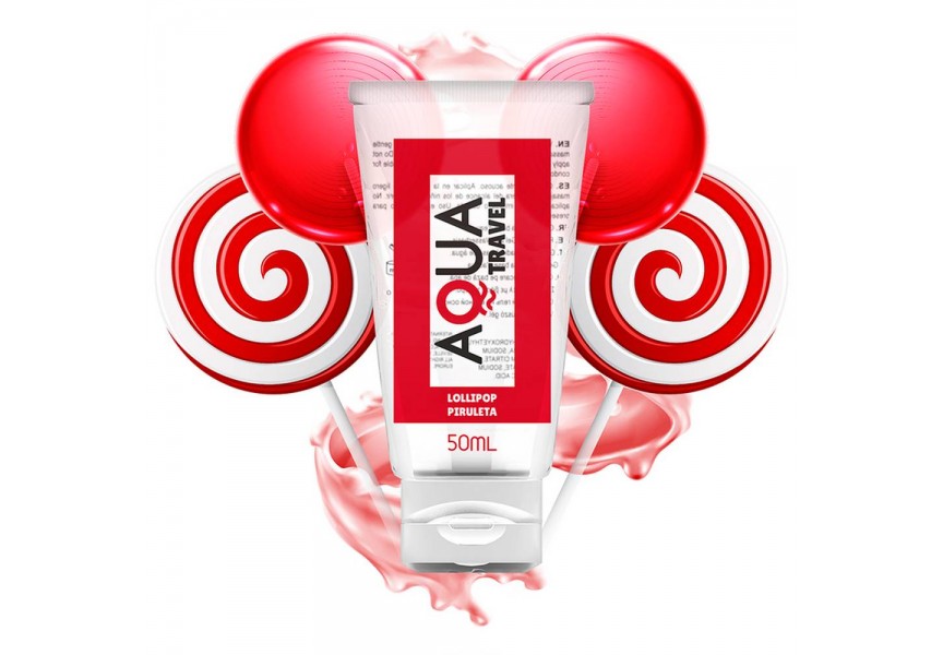 Aqua Travel Lollipop Flavour Waterbased Lubricant 50ml