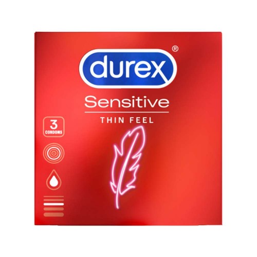 Λεπτά Προφυλακτικά - Durex Sensitive Condoms 3 Τεμάχια