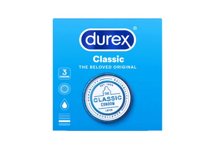 Κλασικά Προφυλακτικά - Durex Classic Condoms 3 Τεμάχια