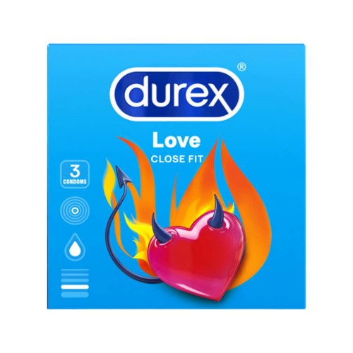 Εφαρμοστά Προφυλακτικά - Durex Love Condoms 3 Τεμάχια