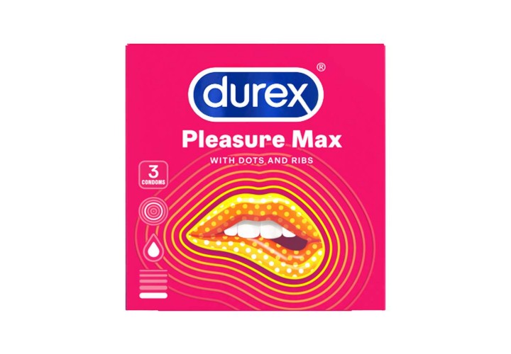 Προφυλακτικά Με Ραβδώσεις & Κουκίδες Durex Pleasure Max 3 Τεμάχια