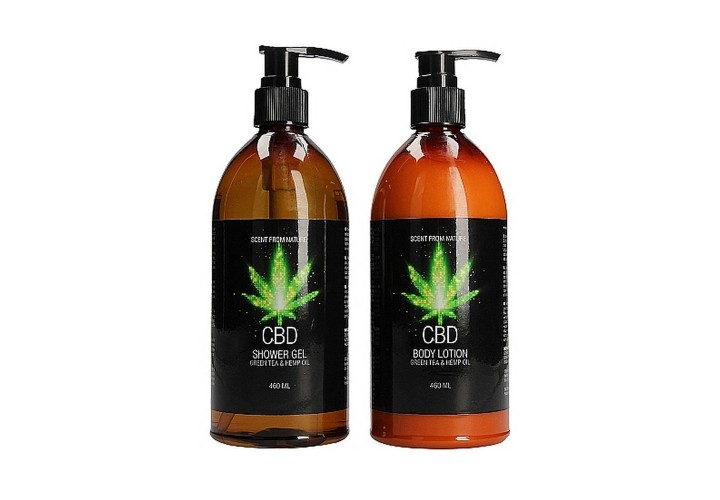 Σετ Περιποίησης Με Κάνναβη - CBD Bath & Shower Luxe Care Set Green Tea Hemp Oil