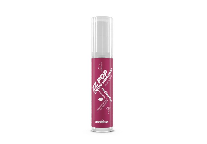 Τζελ Ερεθισμού Με Γεύση & Δόνηση - Crushious ZZ Pop Liquid Vibrator Red Berries Aroma 10ml