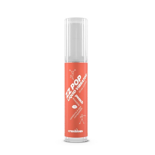 Τζελ Ερεθισμού Με Γεύση & Δόνηση - Crushious ZZ Pop Liquid Vibrator Peach Aroma 10ml