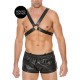 Shots Ouch Men's Large Buckle Harness One Size Black