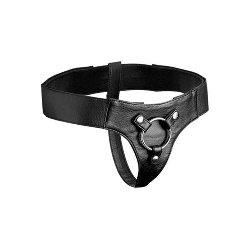 Μαύρη Δερμάτινη Ζώνη Strap On - Strap U Domina Wide Band Strap On Black One Size