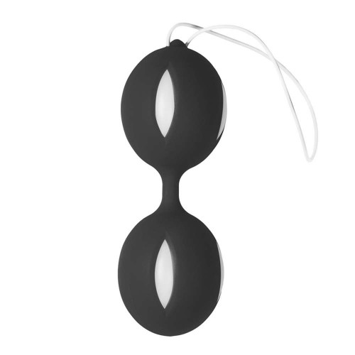 Μαύρες Κολπικές Μπάλες - Wiggle Duo Kegel Ball Black/White