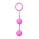 Ροζ Κολπικές Μπάλες Σιλικόνης - Easytoys Vertical Ribbed Geisha Balls Pink