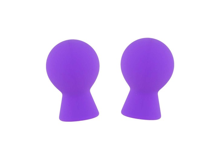 Μωβ Αναρροφητές Θηλών - Dream Toys Lit Up Nipple Suckers Small Purple
