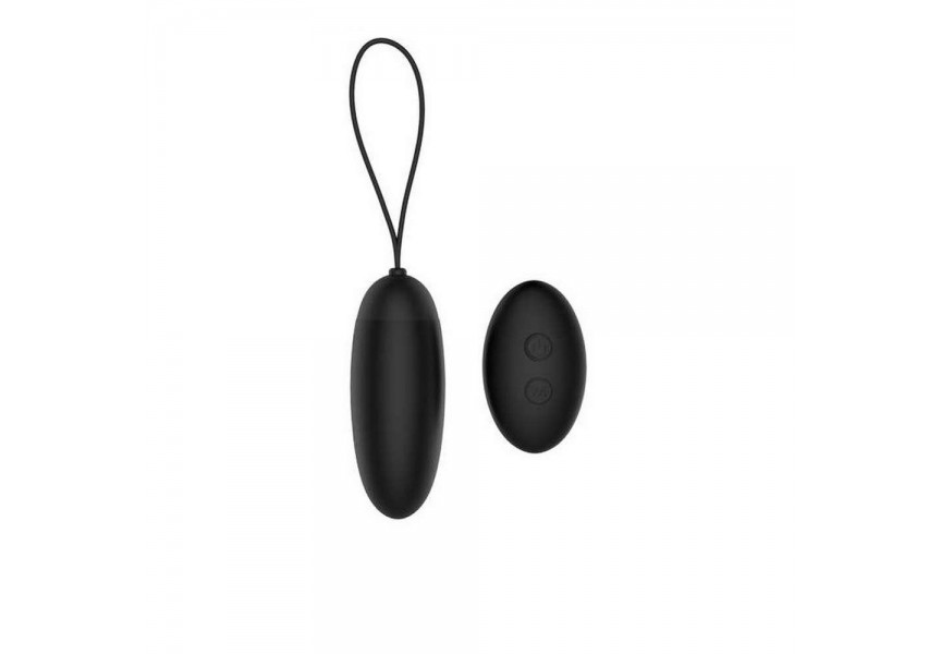 Ασύρματο Επαναφορτιζόμενο Κολπικό Αυγό - Dream Toys Pleasure Remote Dusky Pleaser Black 8.7cm