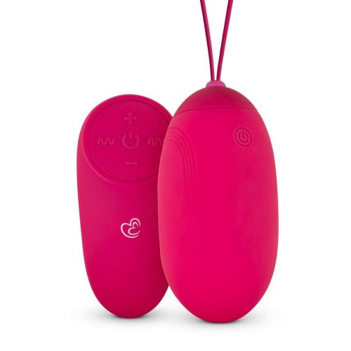 Easytoys XL Vibrating Egg With Remote Control Pink 8cm