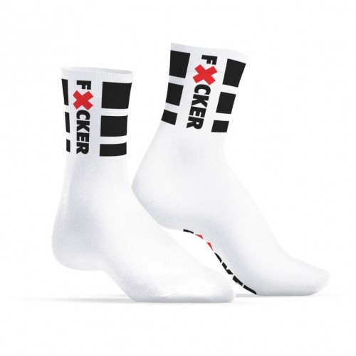 Λευκές Φετιχιστικές Κάλτσες - SneakXX Sneaker Socks Fxcker White