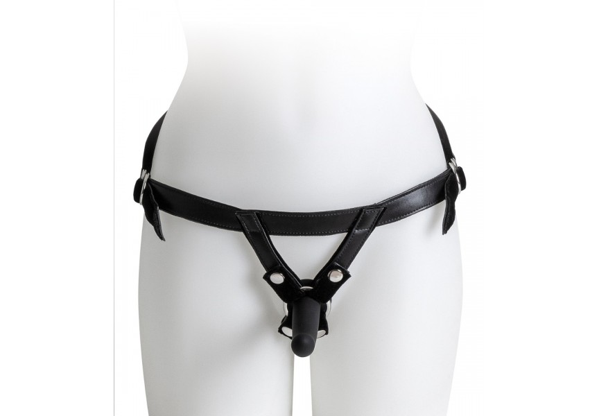 Virgite Universal Harness With Dildo Black 12cm